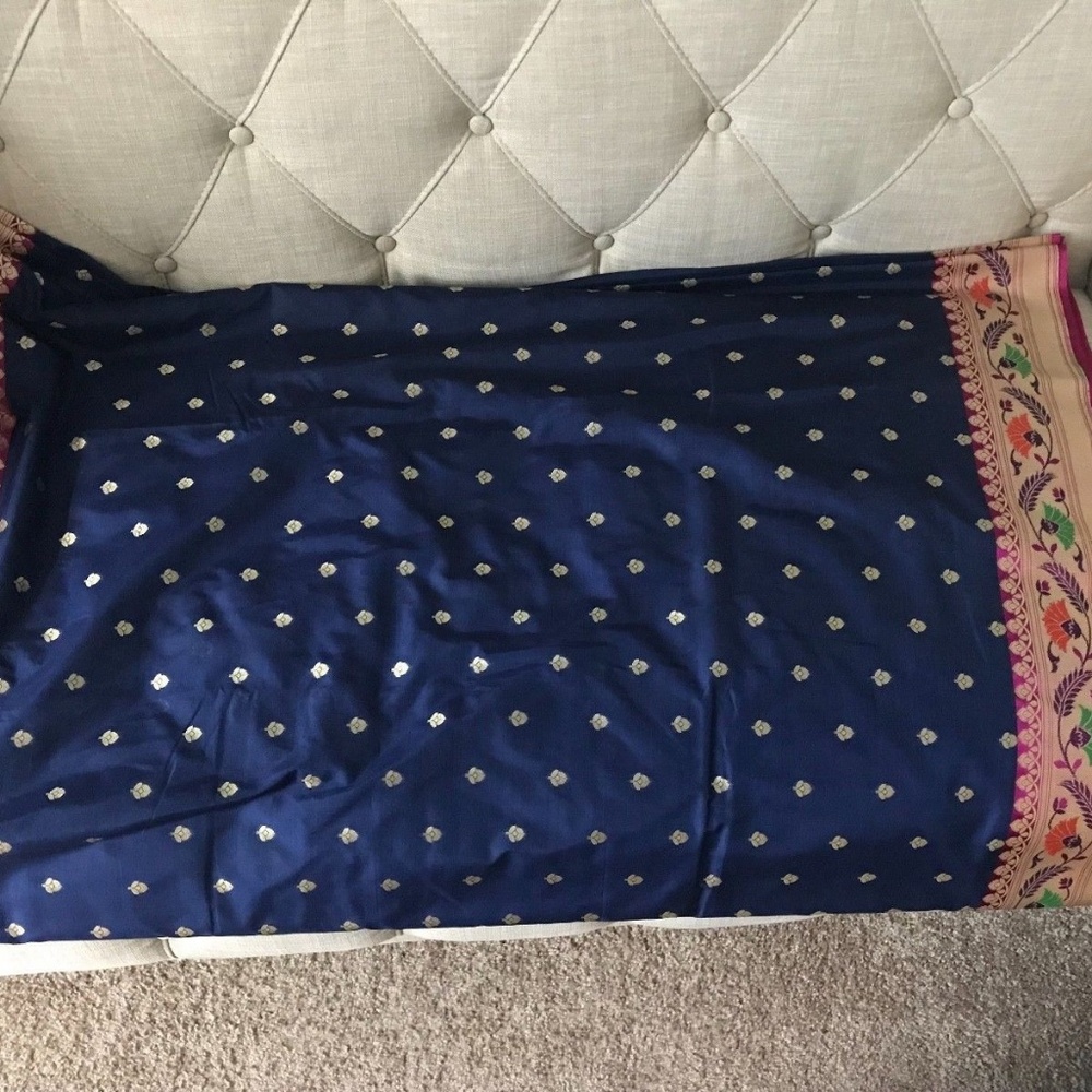 Gorgeous Rich Look Georgette Silk Kanchipuram Saree - Picture 5 of 7